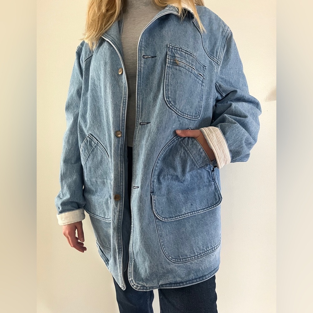 Vtg 80s L.L. Bean Denim Barn Jacket